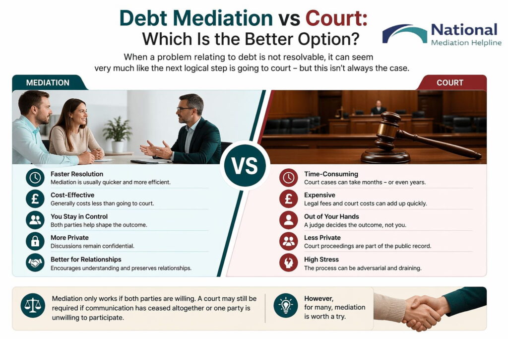 Debt Mediation vs Court: Which Is the Better Option Portsmouth