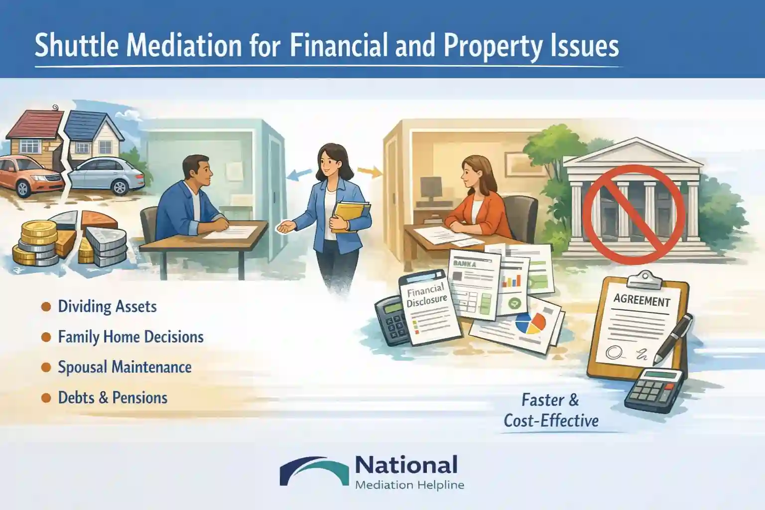 Shuttle Mediation for Financial and Property Issues Portsmouth